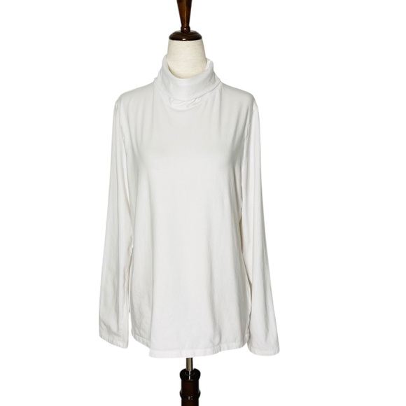 TALBOTS Basic White Turtleneck Top - Picture 3 of 6